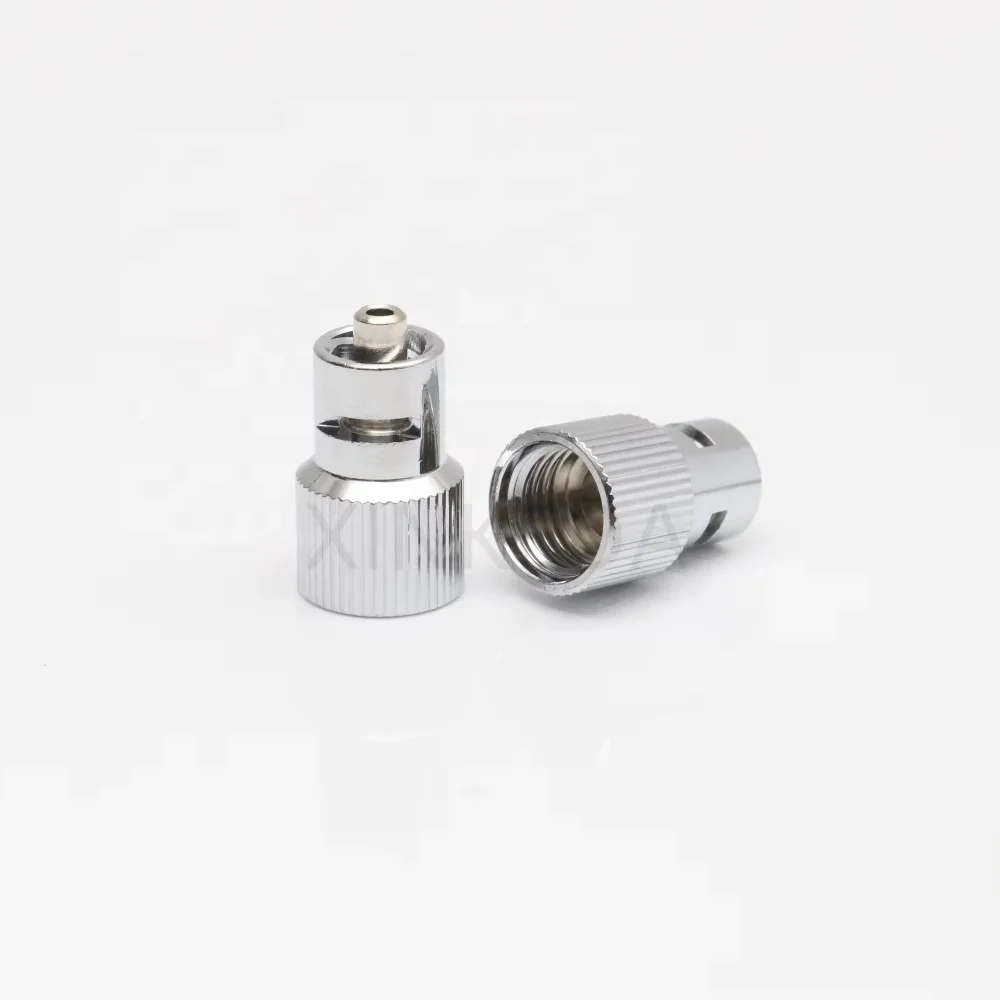 Veterinary Syringes Accessories Spare Parts Metal Nickel Plated Brass Female Thread to Male Luer Lock Fitting Adapter Connector