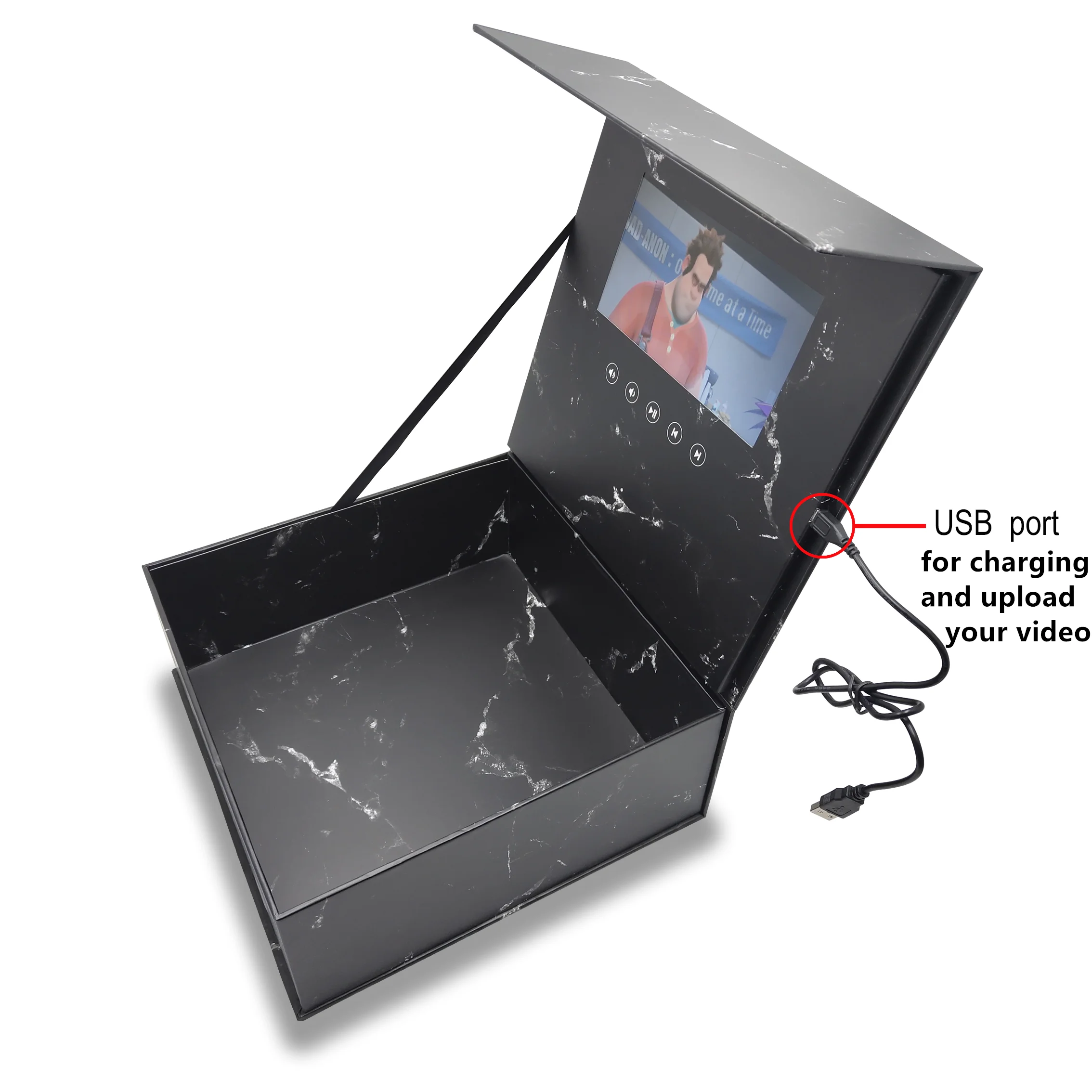 Воспроизведение видео ЖК-экран коробка PDQ счетчик дисплей стойки поп стенд для демонстрации косметики