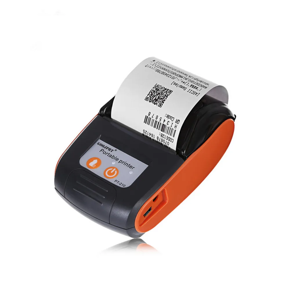 Thermal label printer 58mm mini thermal printer portable bt thermal sticker label portable printer Goojprt PT210