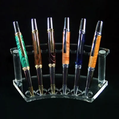 Cheap price clear acrylic pen stand organizer custom metal pen holder with logo