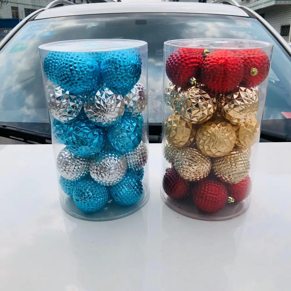 
Exquisite plastic Christmas tree decorated in art deco shape with shatterproof Christmas balls 