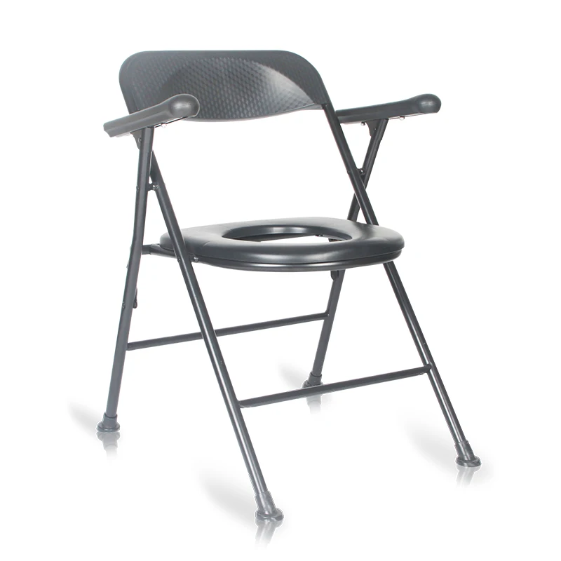 Kaiyang KY8993 plastic cushion chair portable stable steel commode chair