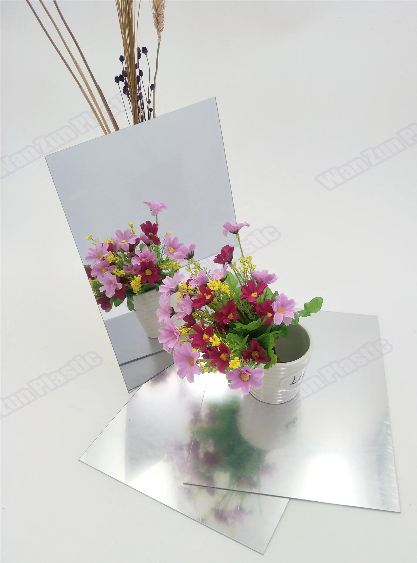 Plastic Pmma Board 2mm Golden Mirror Acrylic Sheets Acrylic Mirror Wall Stickers Moon Decorative Mirror