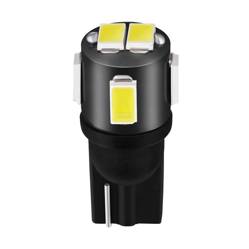 JIACHI FACTORY Super Bright Car W5W T10 Led Light Bulbs 194 168 5630 6SMD 12V White Auto T10 Led Strobe Interior Clearance Lamps
