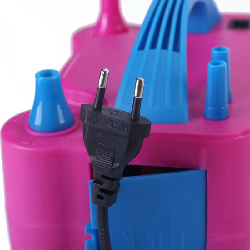 Electric Air Balloon Pump 110V 600W Red Portable Dual Nozzle Inflator/Blower for Party Decoration balloon pump electric