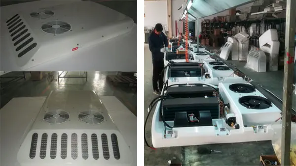 RIFUSEN AC12, 12kw 12v or 24v truck roof air conditioner for mini bus