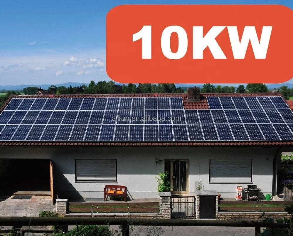 off Grid Stand Alone 10000 Watt Solar Generator 10 Kilowatt Power Plant Also Called kw System with Battery