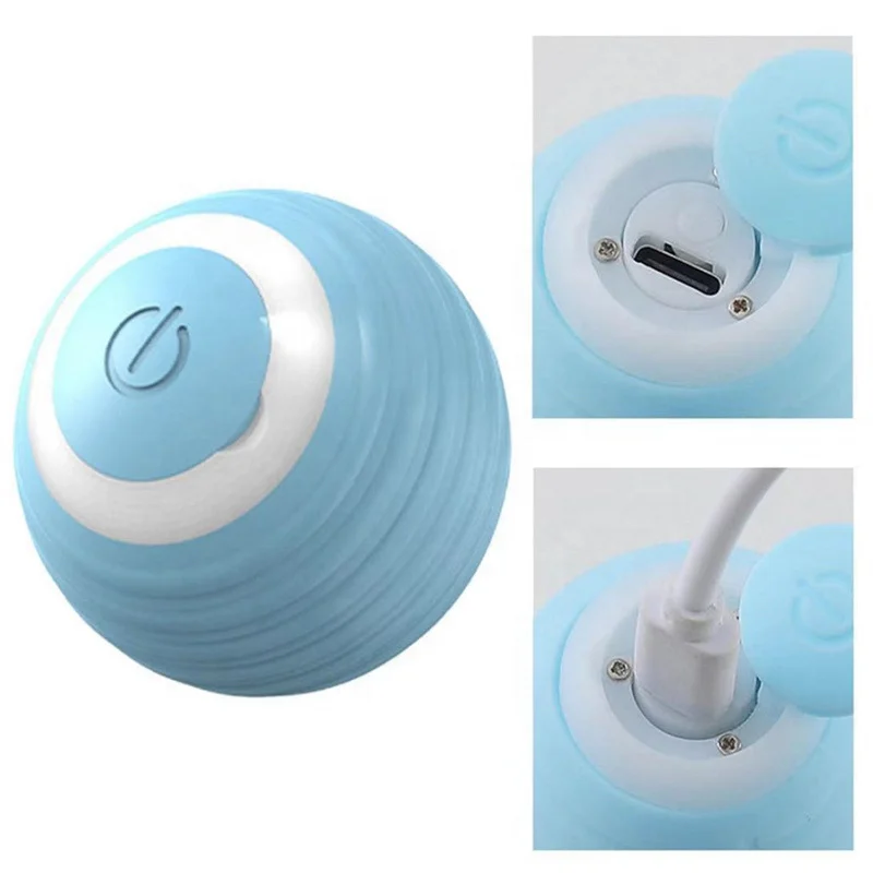 Electric Pet Cat Toys Automatic Rolling Smart Cat Ball Training Toy Cat Playing Indoor Interactive Toys