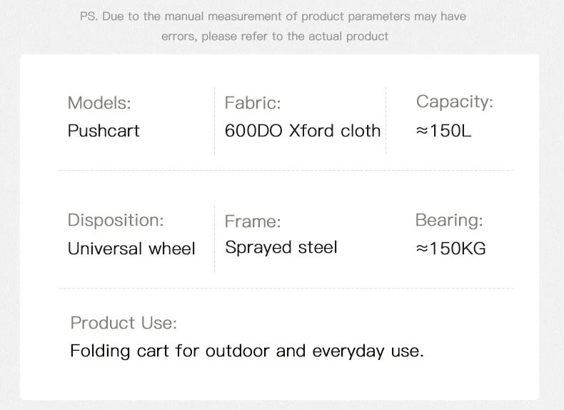 Custom sturdy steel portable folding trolley beach camping garden foldable trolley trolley