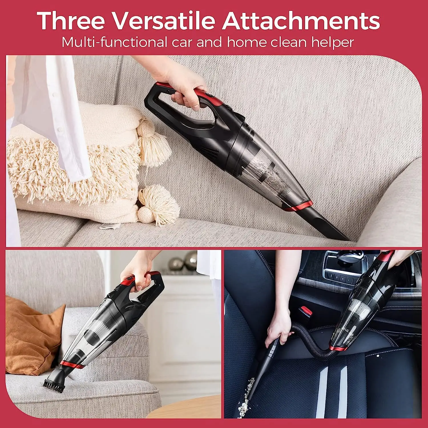 Handheld Vacuum Cleaner Car Wash Manual Aspiradoras Para Autos Carro Coche De Cordless Plastic Portable Wireless Car-Mounted