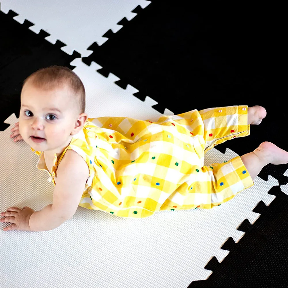 Logo Custom Kids Puzzle Mat EVA Foam Splice Exercise Tatami Rubber Floor Mat