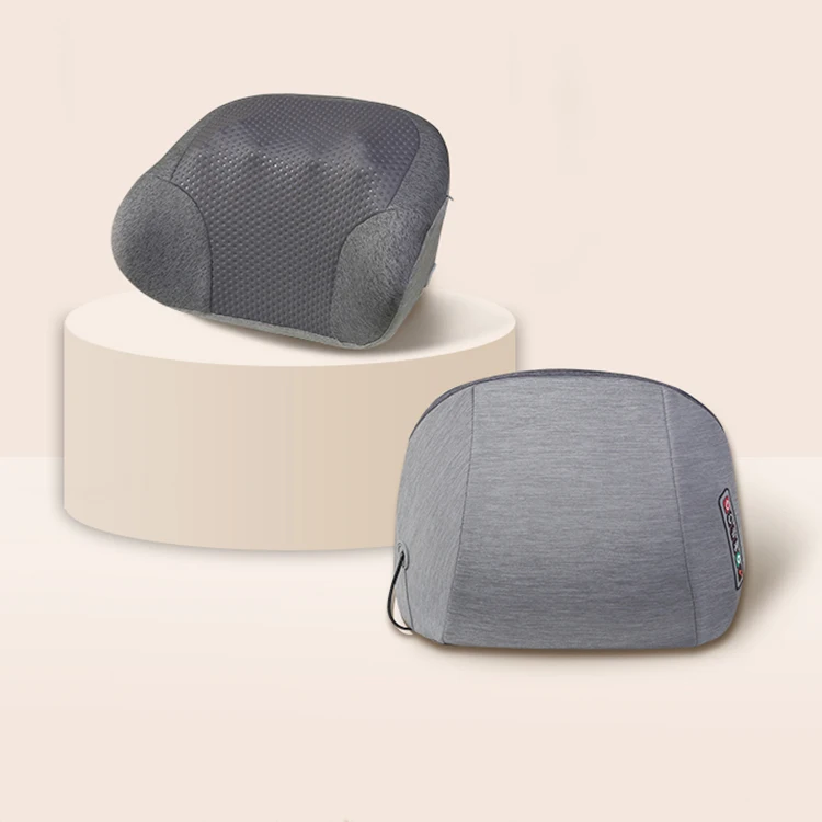 Soft breathable multifunctional electric massage neck pillow heat pillow