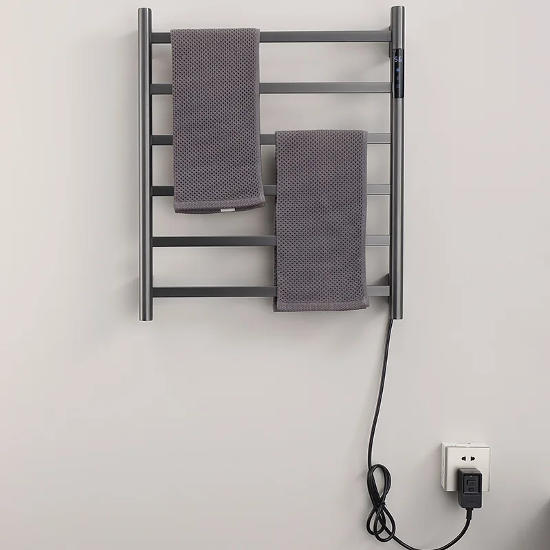 Electric Towel Rack Brushed Gold PVD Heated Towel Rails bathroom Radiators Towel Warmer