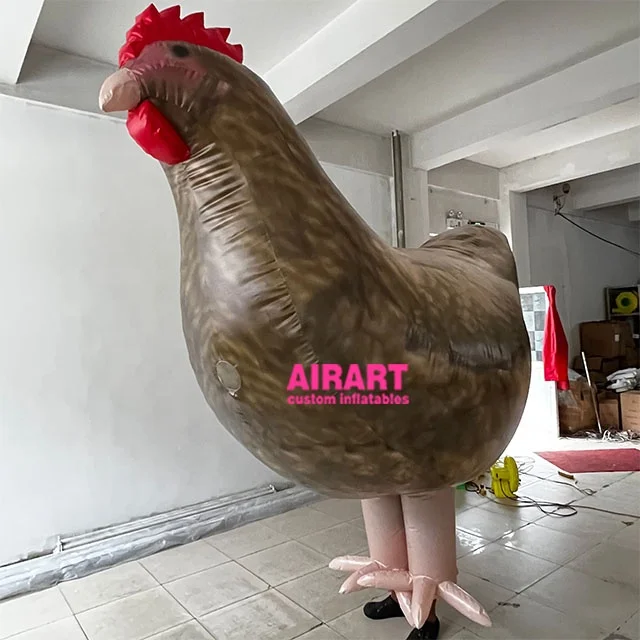 Hot sale inflatable chicken cartoon inflatable rooster toy