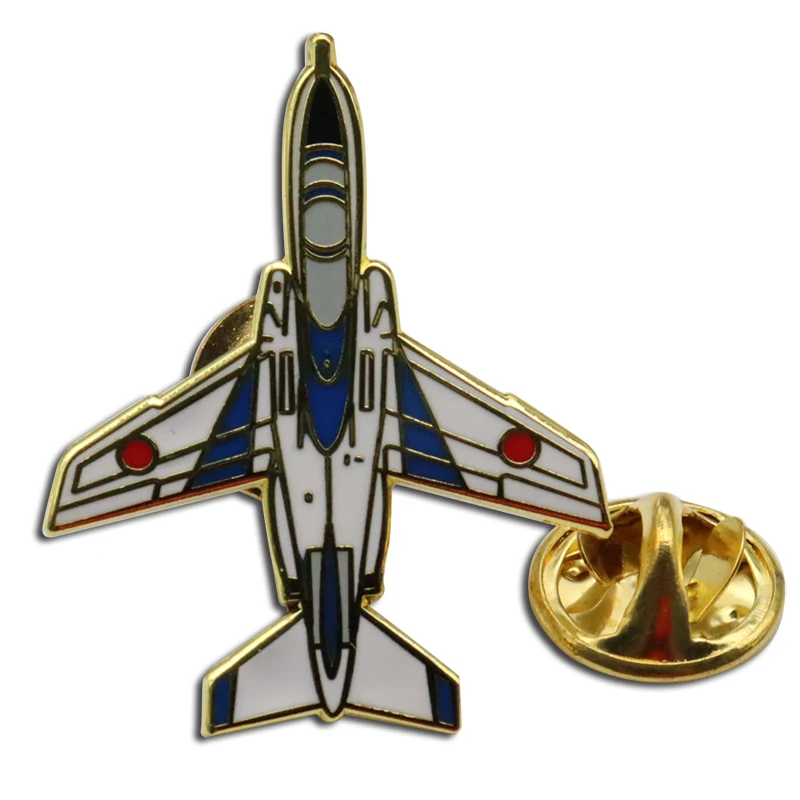 Personalized custom Logo Custom Good Price Metal Medal  Hard Enamel Filled Plane Kids Clutch Plane Lapel pin