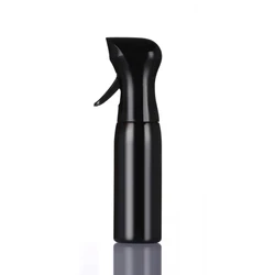 250ml full black high pressure continuous mist hair spray bottle with logo available
