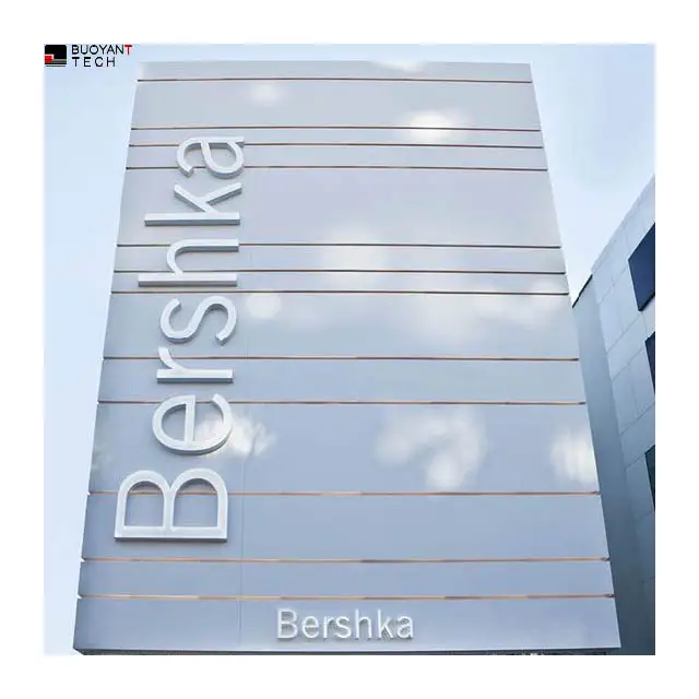 Manufacture outdoor 3D Letters Commercial brand Dimensional Exterior Signage Letter Sign Building