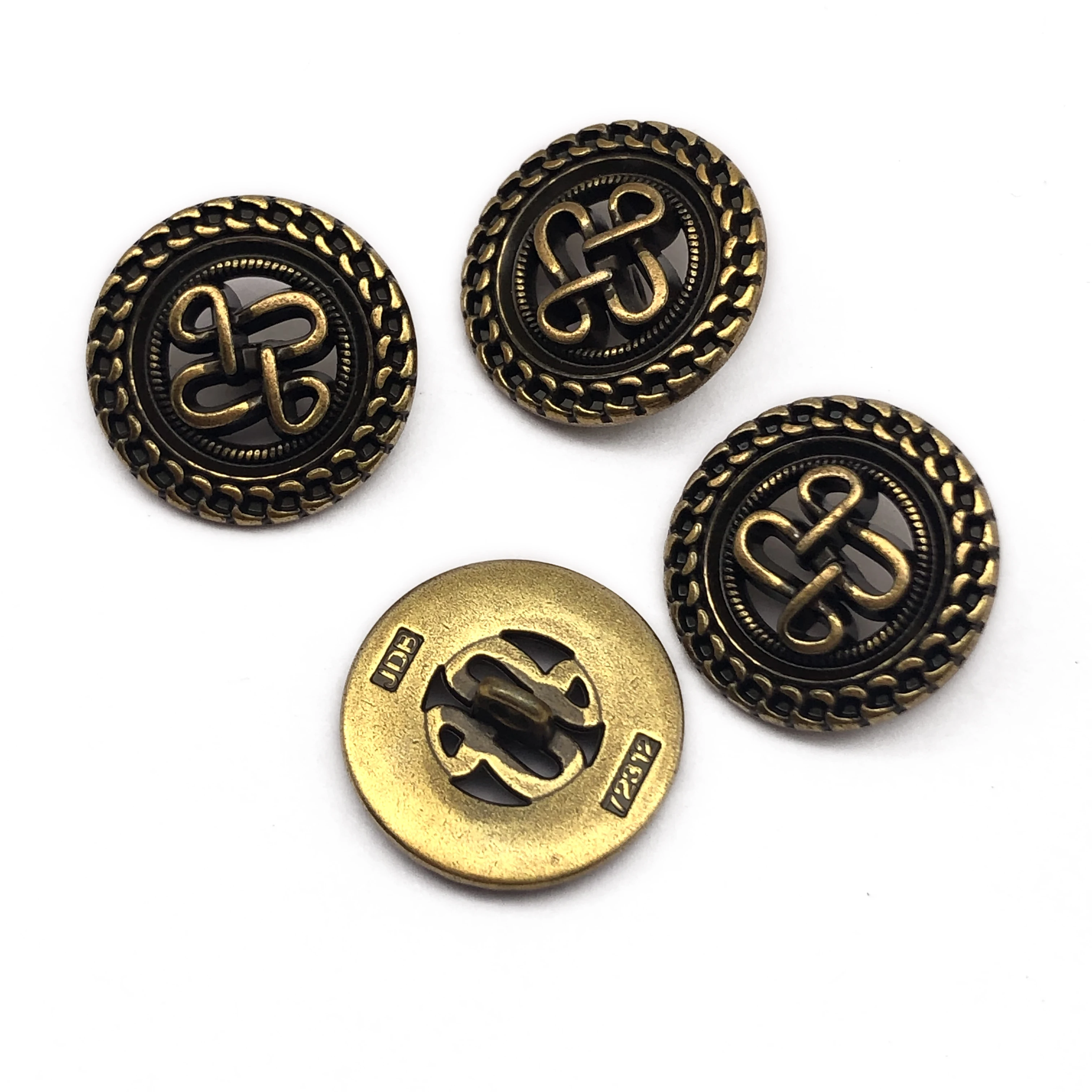 factory direct sale eco-friendly zinc alloy shank button high standard button for women coat
