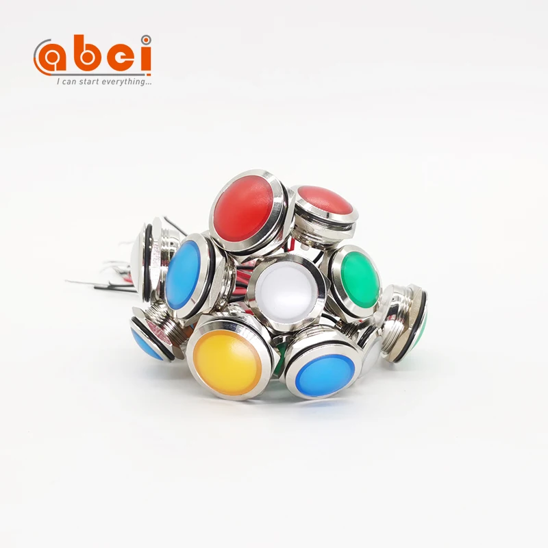 ball head  Signal Lamp electrical Metal Led Indicator Light motorbike pilot led equipment indicator lights