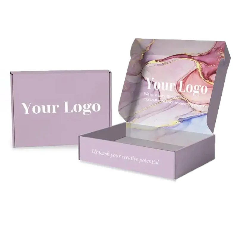 Eastbox Factory Custom Logo Printed Hardboard Foldable Corrugated Packaging Box Gift Shoes Clothing Shipping Paper Packaging Box