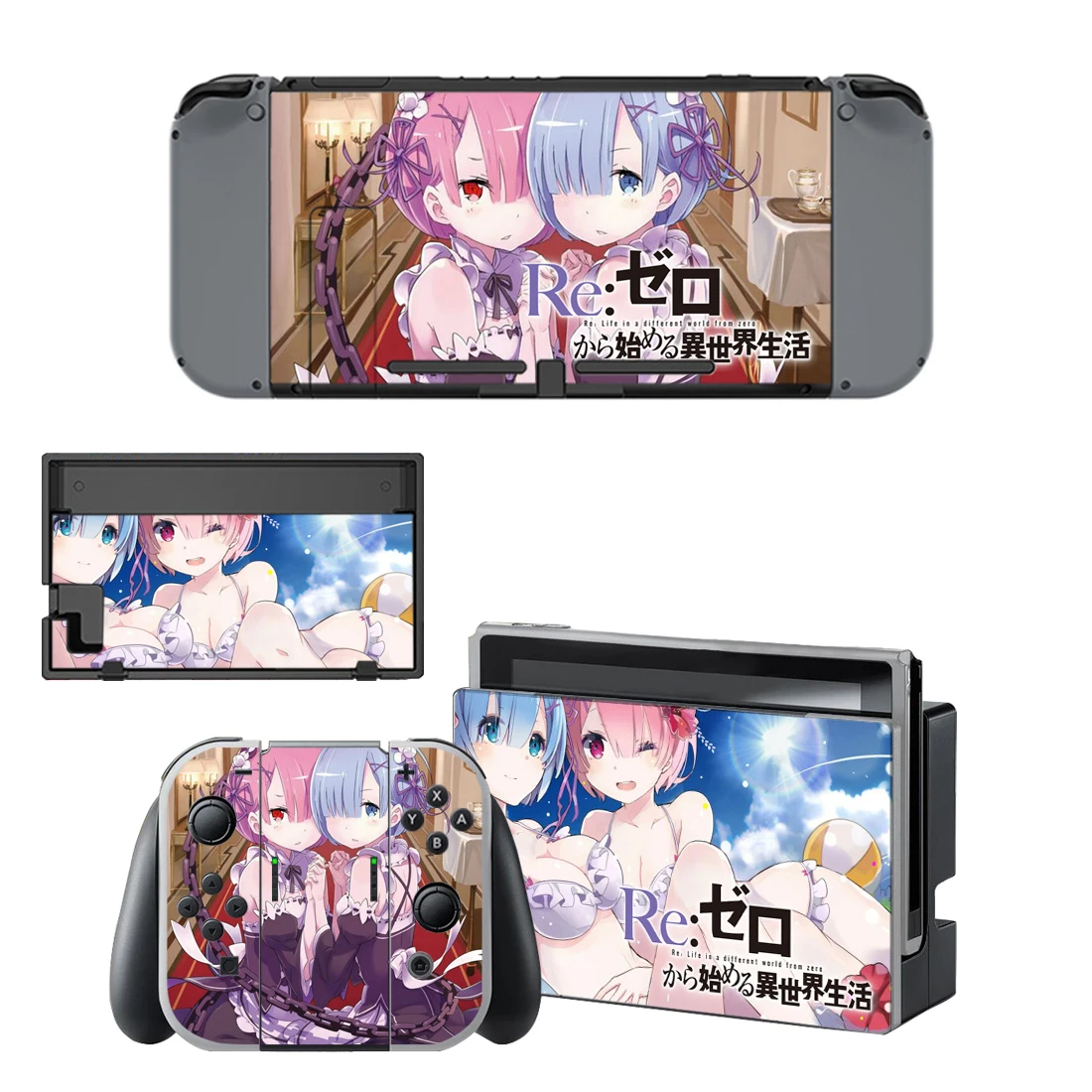 Горячая Распродажа аниме мультфильм Re:Zero Rem Miku Сейлор Мун наклейки на кожу рассеиватель демонов для Nintendo Switch And Lite