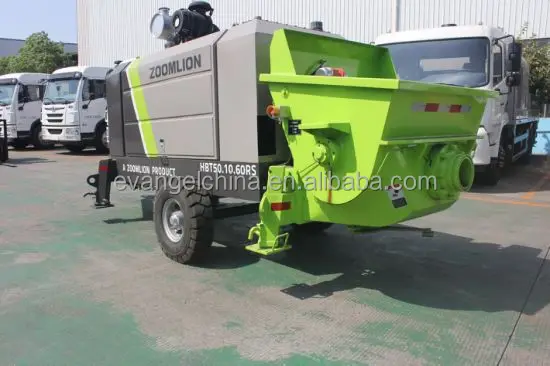 50t/h 60m3/h Concrete Trailer Pump HBT50/HBT60 for Concrete Pumping Work