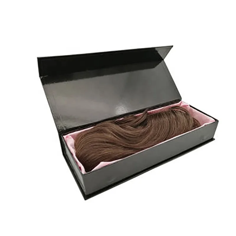 Custom hair extension boxes Hair extension packaging Luxury cardboard magnetic closure gift boxes