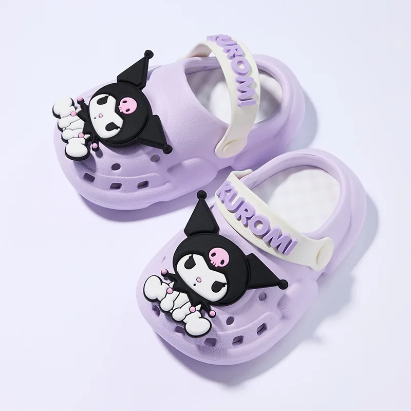 ML Hot Summer Anime Children Slippers Kt Cinnamoroll Cartoon Kawaii Cute Home Bathroom Bathing Anti-Slip Sandal Kids Girls