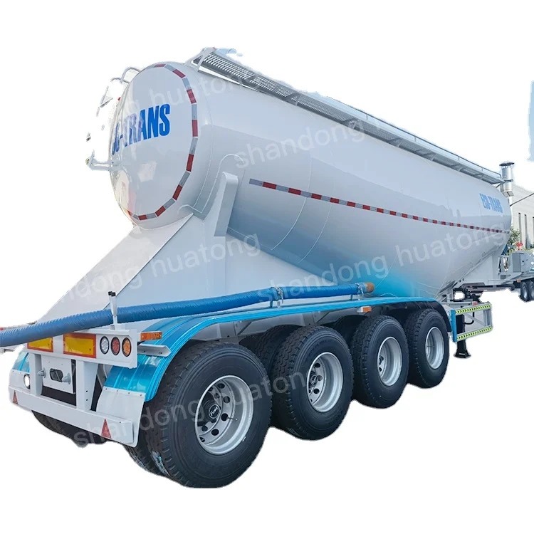 3 Axle 30/35/40/45cbm Bulk Cement/Fly Ash/Flour/Powder Material Transport Tank/Tanker Semi Trailer