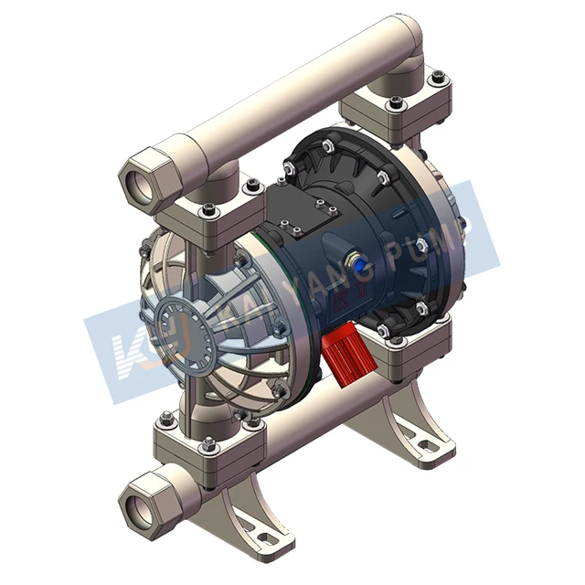 High Temperature KYQB32LF PVDF Pneumatic Diaphragm Pump Viscosity Aiticorrosion Strong Self-Priming Ability