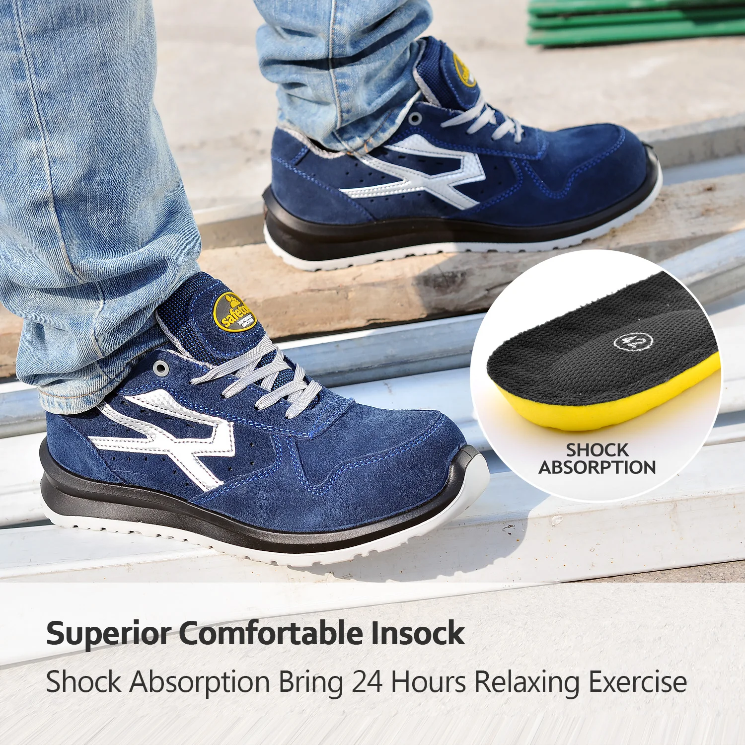 Summer Breathable Sports New Design Men Work Shoes New Fashion Trainers Warehouse Sneakers