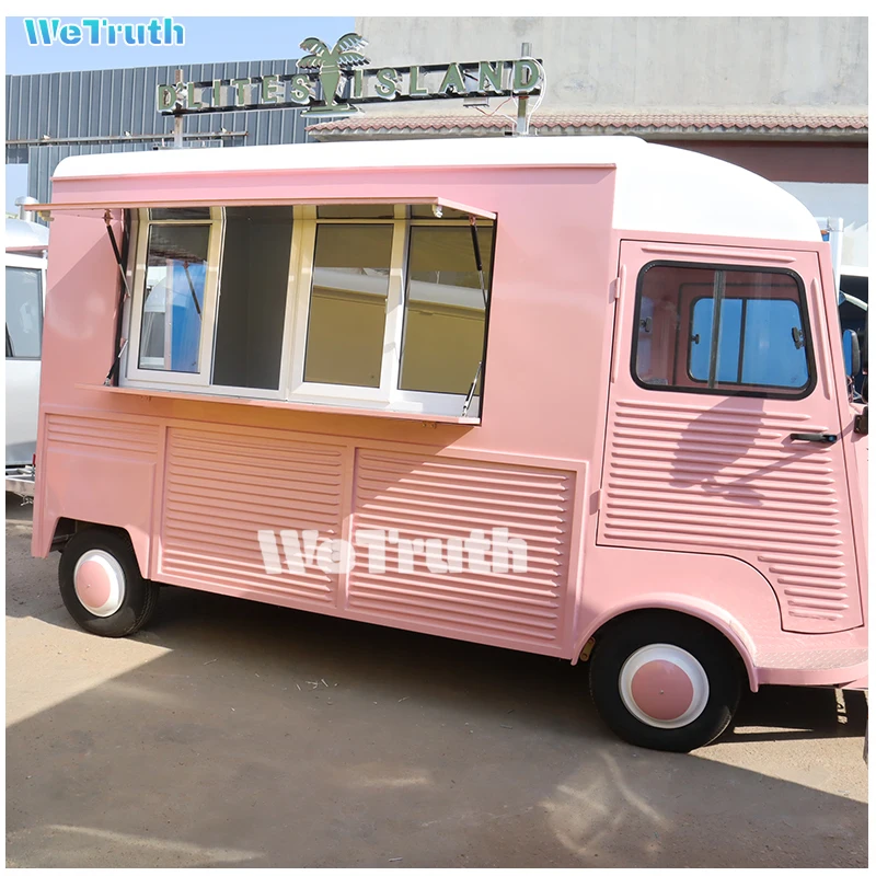 Wetruth из нержавеющей стали автобус фритюрница Фастфуд грузовики уличный мобильный трейлер с полным кухонным оборудованием