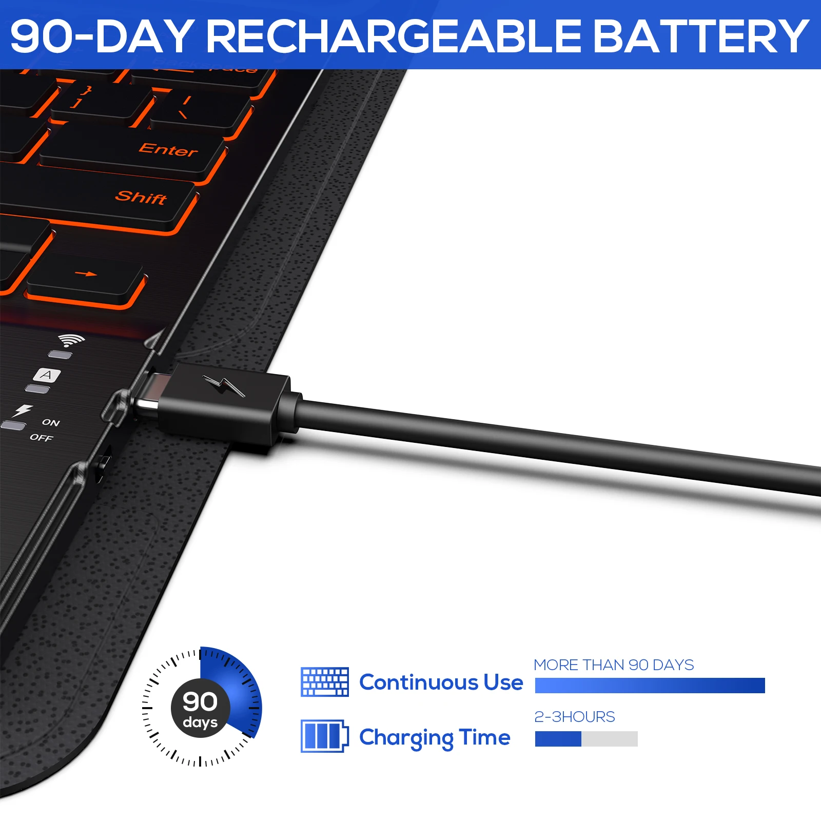 
12.9 Smart Cover Keyboard Touch Folio Backlit Keyboard with Trackball for iPad Pro 