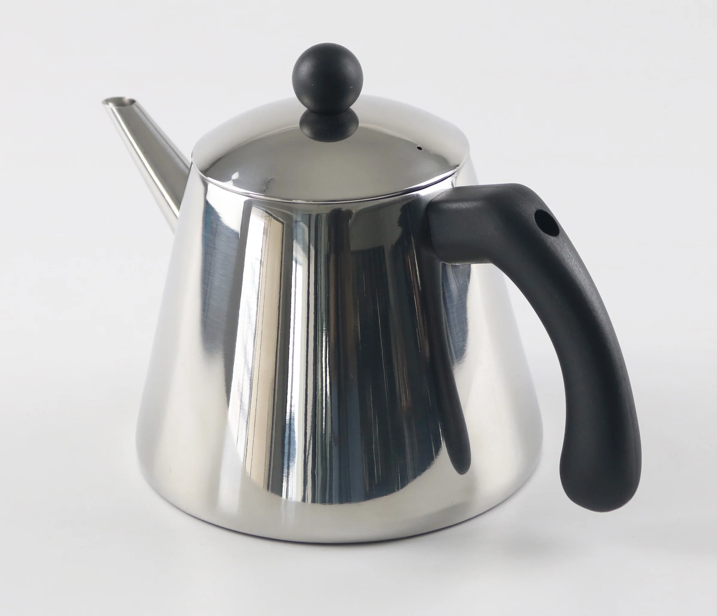 1.2L stainless steel tea pot nylon handle tea strainer infuser filter double wall teapot