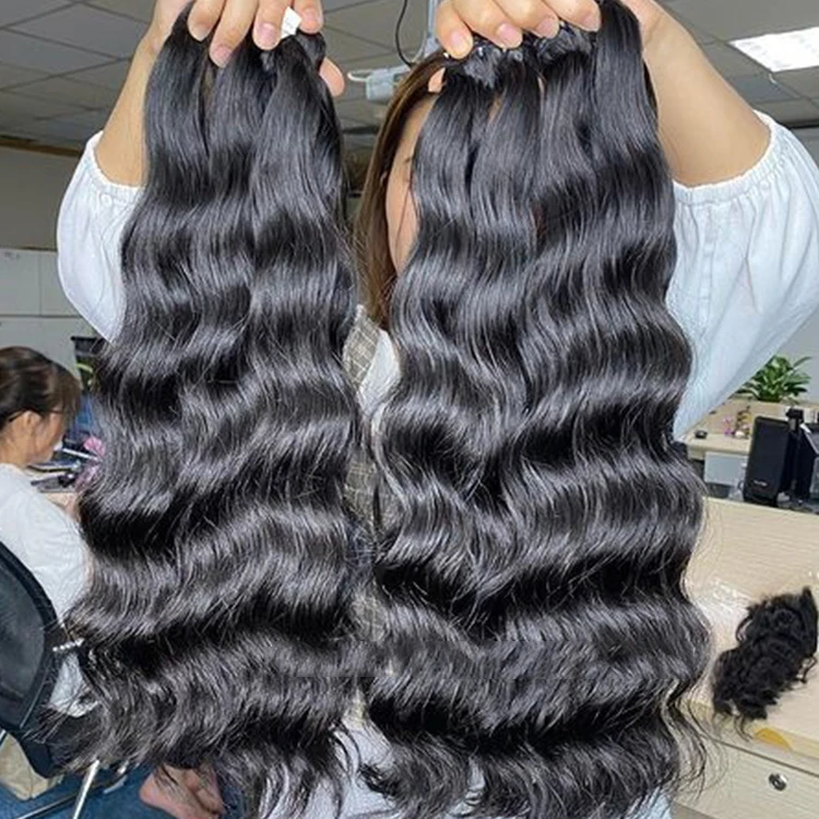 Veitnamese Raw Human Hair Bundles unprocessed raw vietnamese single donor hair bundles wholesale