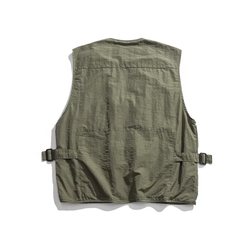 Custom Puff Vest Coat Polyester Waterproof Winter Vest Men Oem Pockets Vest Jacket High Quality Windbreaker Jacket