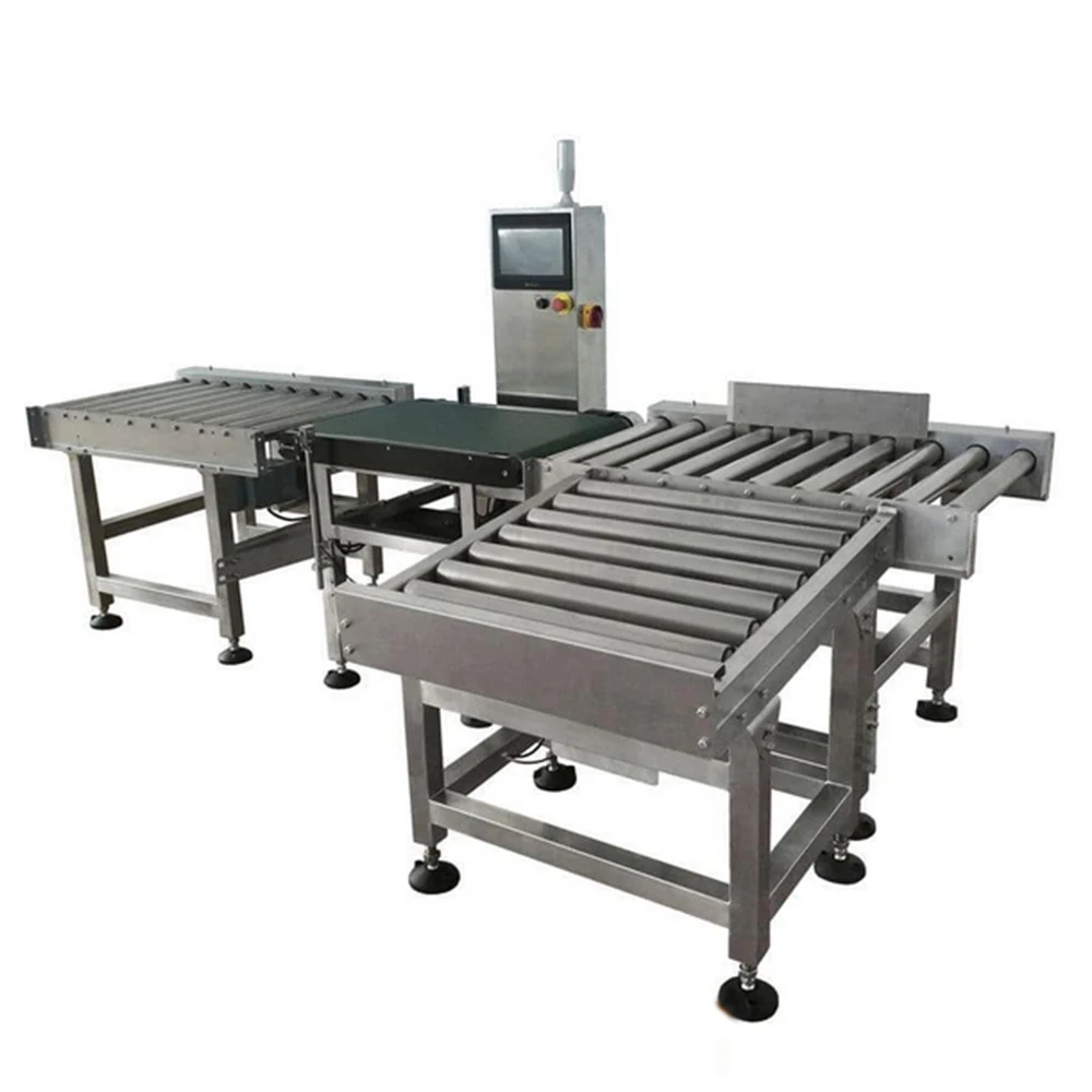 In-motion checkweigher rejector for 20kg and 25kg and 50kg bags cartons