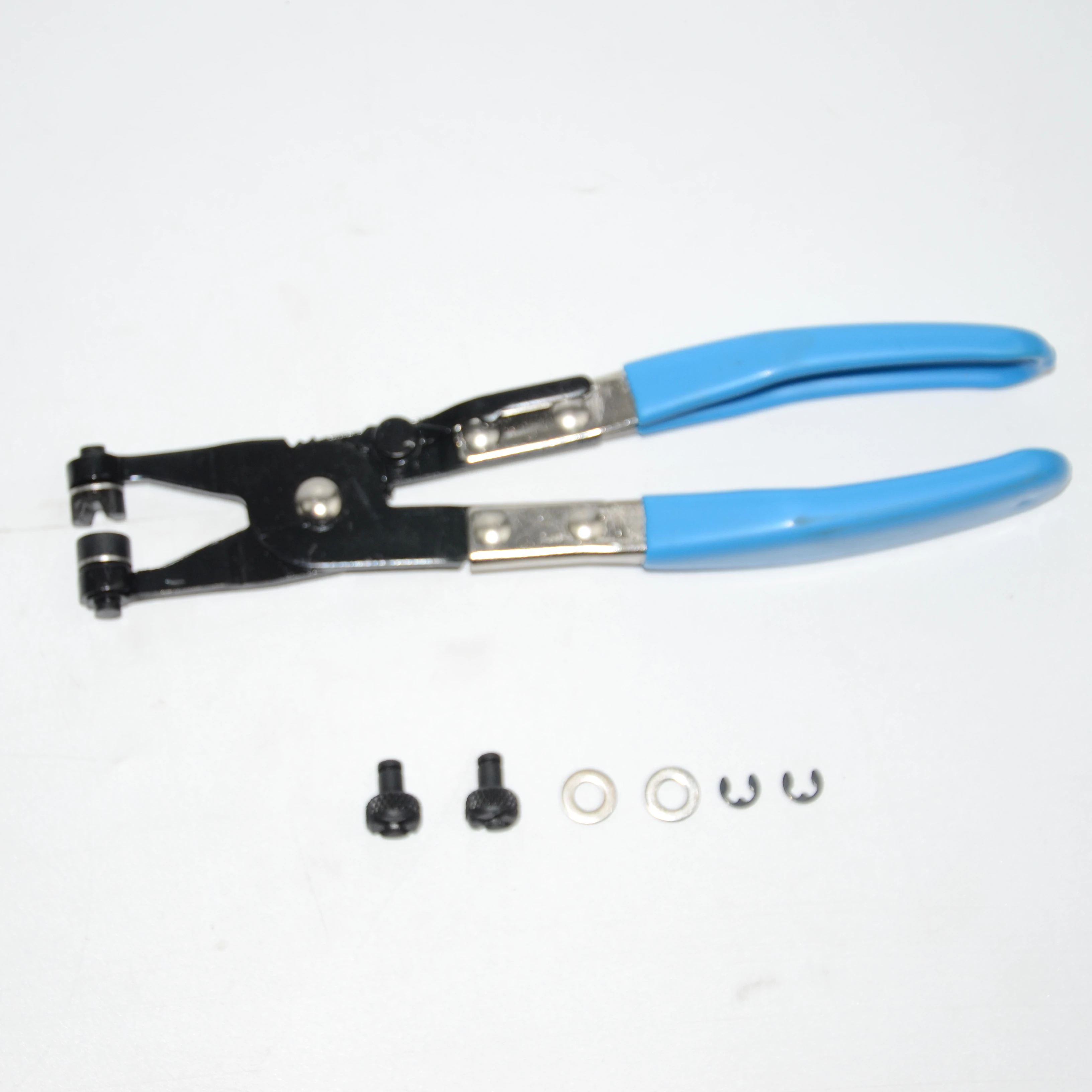 XC4086 Straight Hose Clamp Plier Cross Slotted Jaw Spring Clips Angled Hose Clip Pliers for Fuel Coolant Pipe