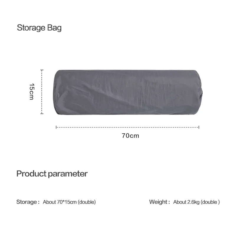 Traveling Hiking Compact Double  Air Mattress Ultralight Backpacking Self-Inflatable Sleeping Pad for Camping