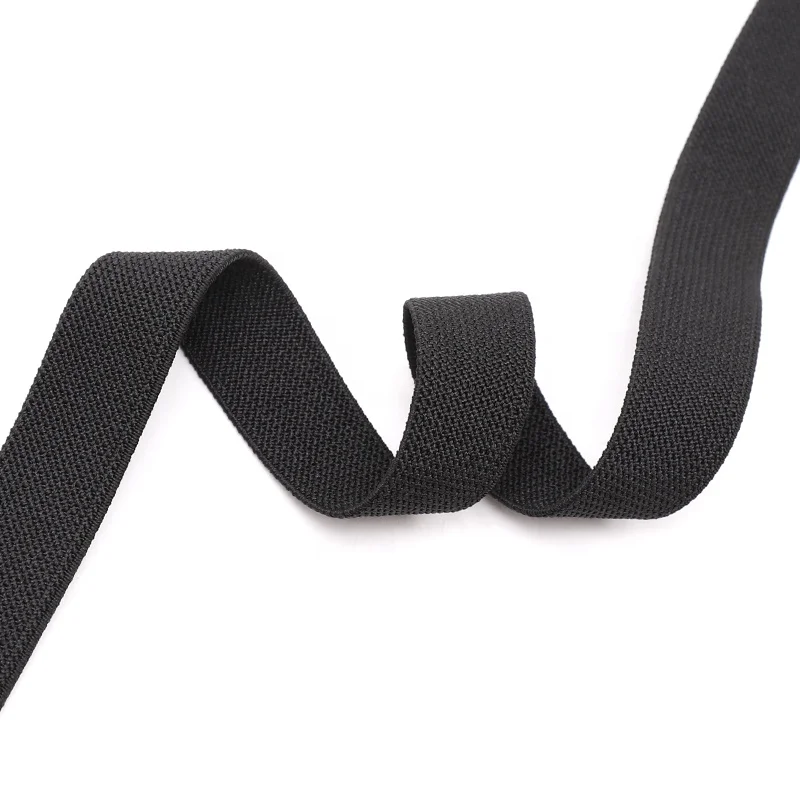 Factory Direct Commercial High Elasticity Elastic Band Strap Webbing Knitted Custom Elastic Tape For Bags Clothing