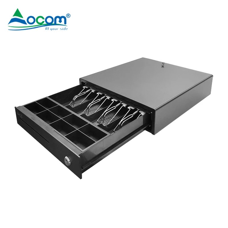 ECD-335-X OCOM 335Mm Mini Electronic Cash Register Drawer Metal Money Box Pos  Rj11 Billing Machine Cash Drawer