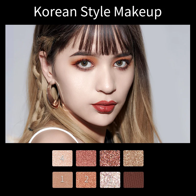 Colorkey качественные Роскошные органические веганские безжалостные 8 цветов 7 Блеск 1 матовый макияж тени для век