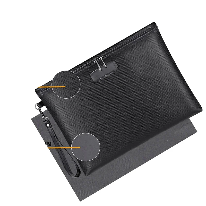 A4 Box File Fireproof and Waterproof  Expanding Folder Office School Use Index Divider for Document Organization