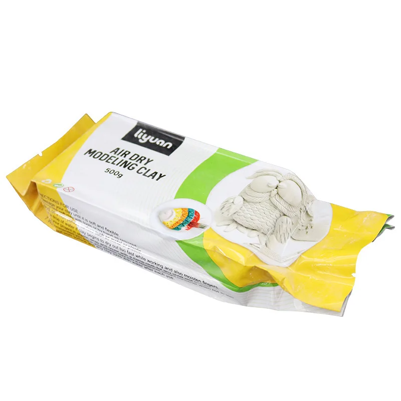 Bview Art DIY 500g Air Dry Playdough Polymer Clay Air-Hardening Modeling Ceramic Clay Toy