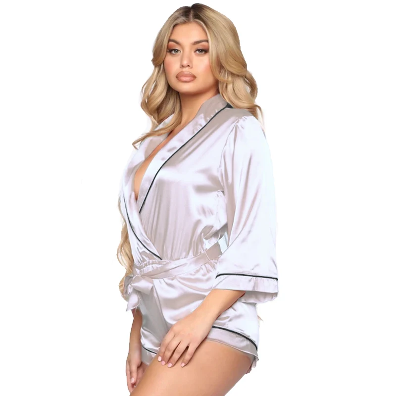 Able Daster Shorts Set Gecelik Pijamas Para Mujeres  Pyjamas Women Sleepwear Sexy Nighty For Honeymoon