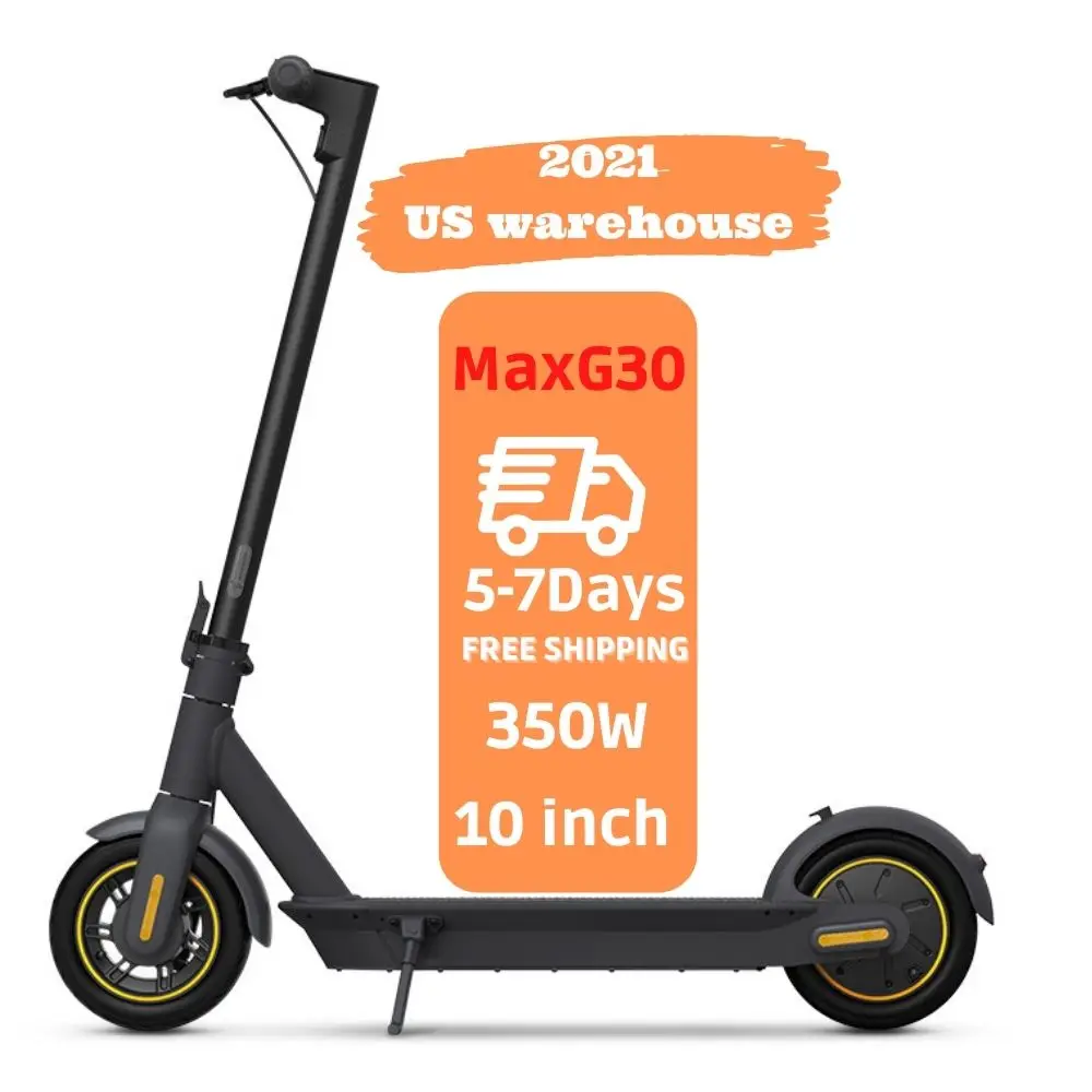 Drop Shipping 10inch Ninebot Max G30 Electric Scooter Eu Warehouse Cheap Fast Delivery 350w Electric Scooter For Adults