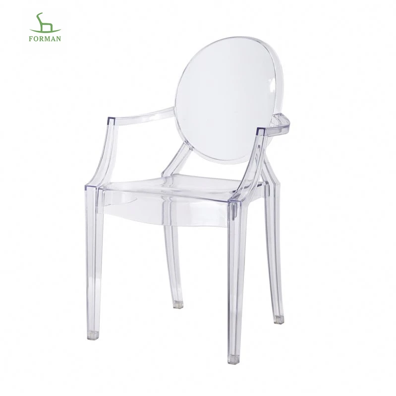 Chair PC Home Furniture Crystal Clear Dining Chair Transparent High Quality Hot Sale Luxury Plastic Dining Room Furniture Modern
