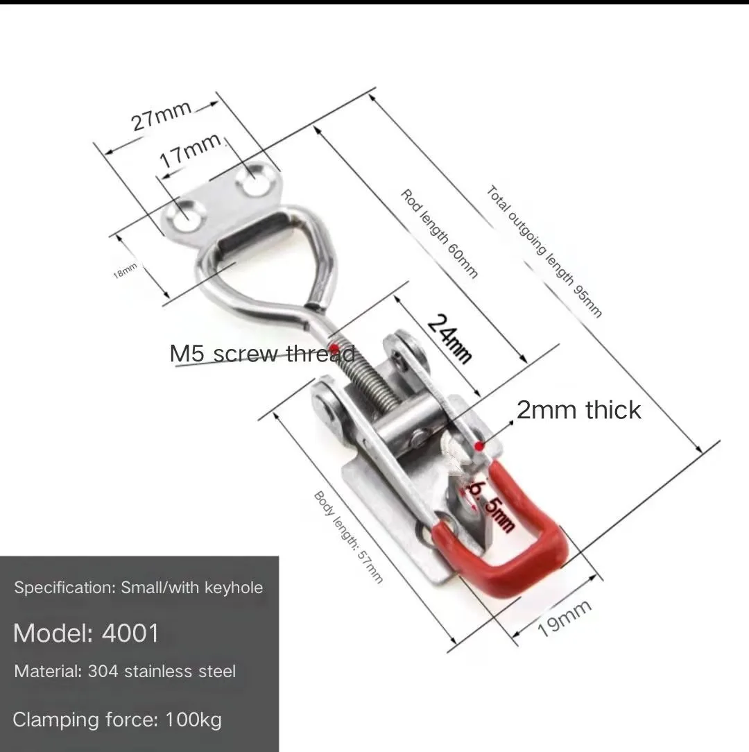 adjustable toggle clamp heavy duty latch for industrial machine GH-4001/4002/4003