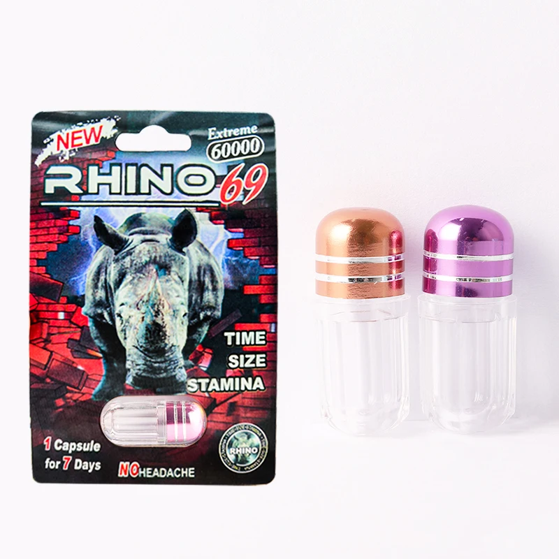 Blister card display carton packaging manufacturing wholesale Rhino pill packaging blister card with 3D box