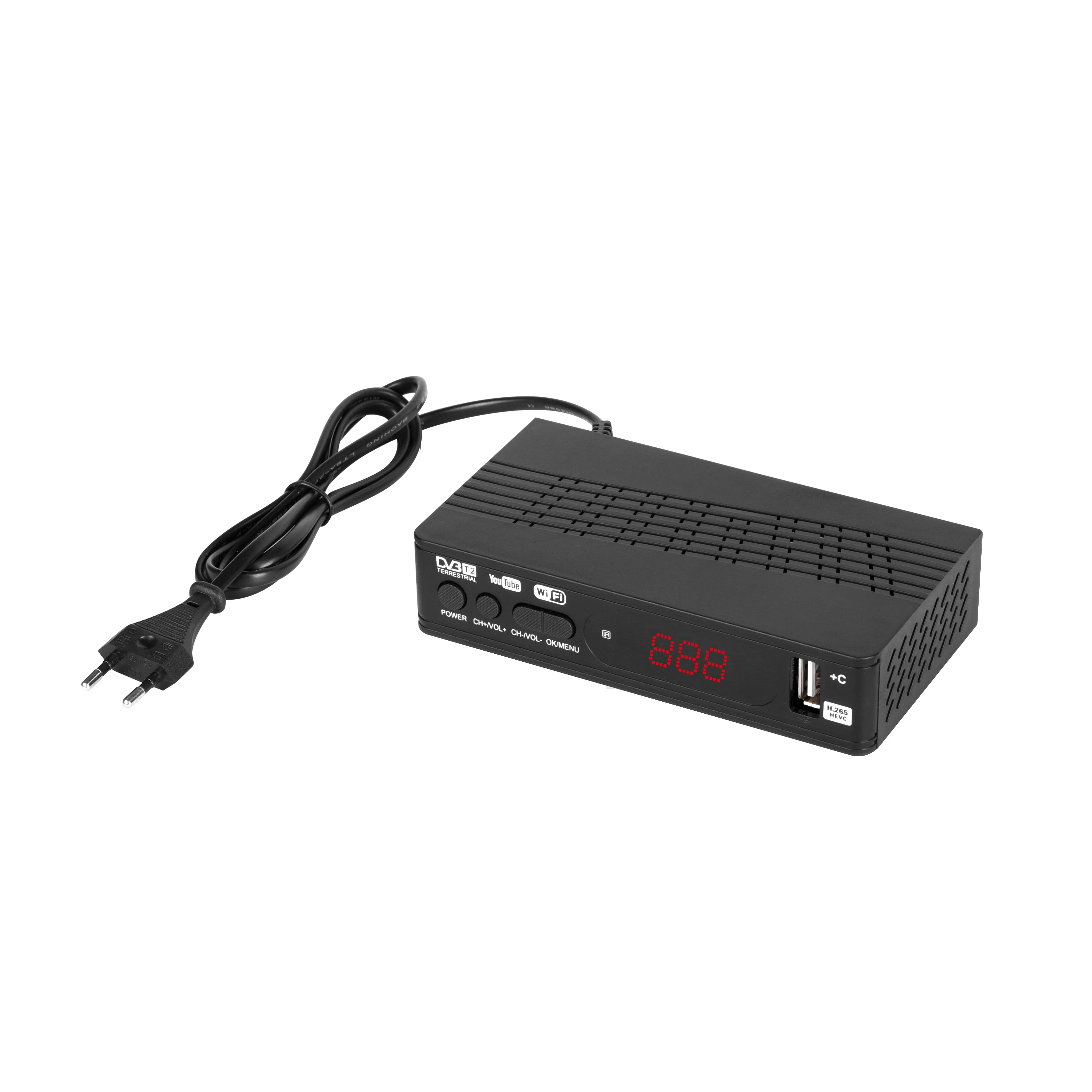 Full HD USB цифровой DVB T2 C Декодер каналов кабельного телевидения компьютерной приставки к телевизору для ТВ-приставки H 264 декодер MPEG-4 приемник hevc h.265 по индивидуальному заказу